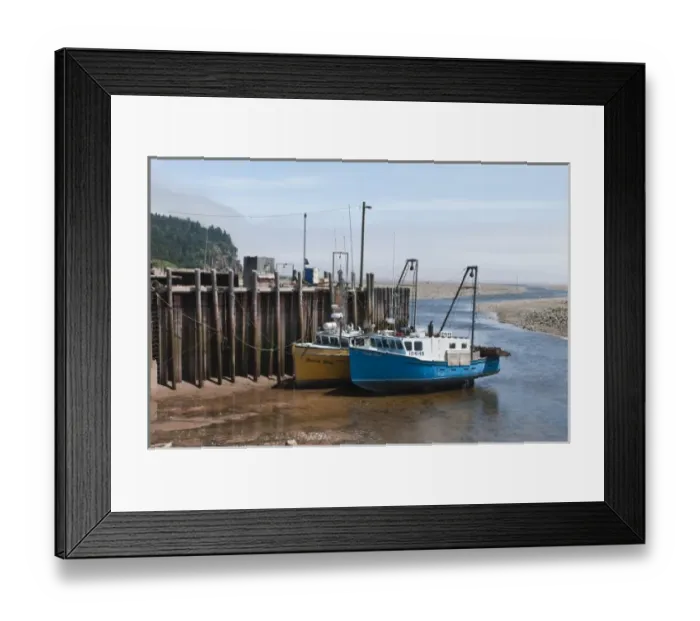 Framed Print : New Brunswick, Canada. The harbour in Alma Framed Print : New Brunswick, Canada. The harbour in Alma
