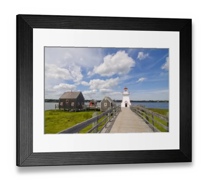 Framed Print : Canada. New Brunswick. Acadia. Le Pays de la Sagouine, a setting recreated along Framed Print : Canada. New Brunswick. Acadia. Le Pays de la Sagouine, a setting recreated along