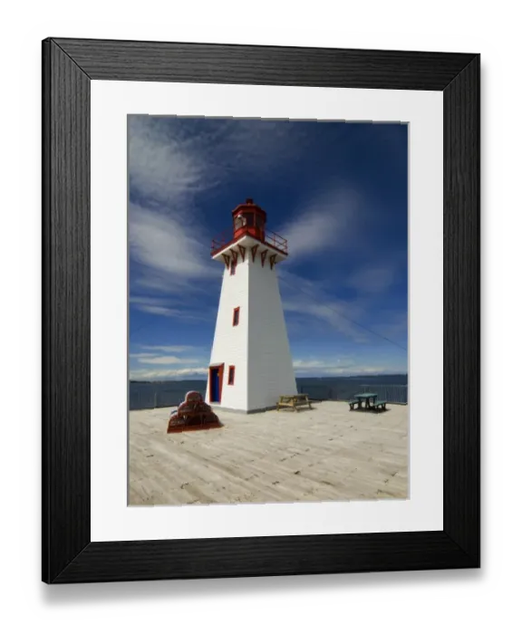 Framed Print : Canada. New Brunswick. Acadia. Shippagan. Light house