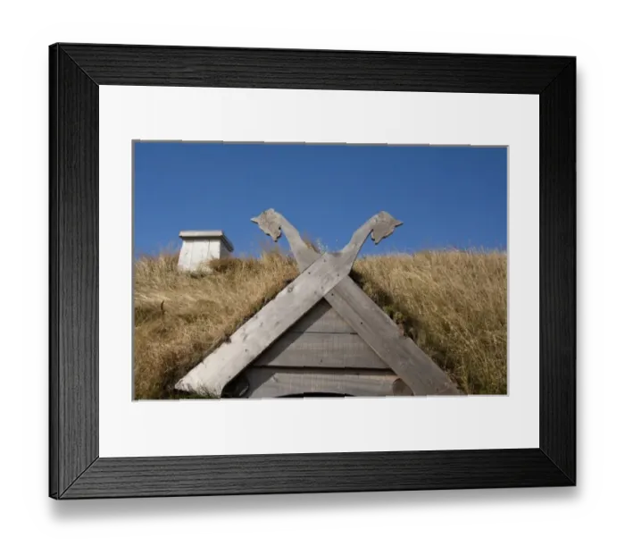Framed Print : Canada, Newfoundland and Labrador, L Anse Aux Meadows. Archaeological site of Framed Print : Canada, Newfoundland and Labrador, L Anse Aux Meadows. Archaeological site of