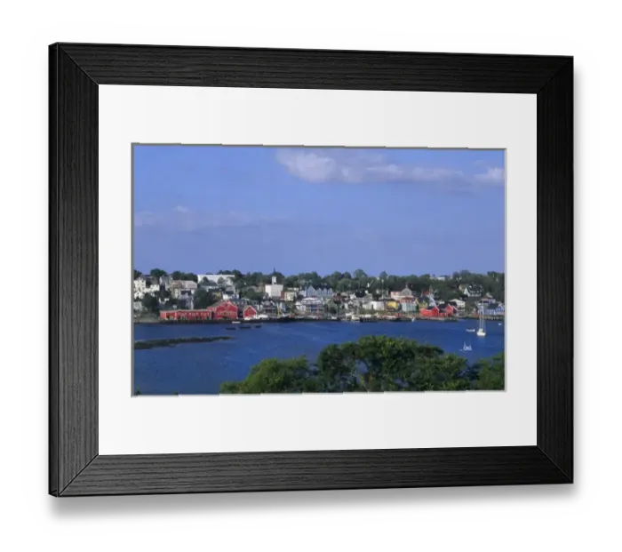 Framed Print : Beautiful village and harbor of Lunenburg Nova Scotia Canada Framed Print : Beautiful village and harbor of Lunenburg Nova Scotia Canada
