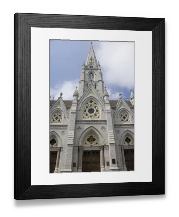Framed Print : Canada, Nova Scotia, Halifax. Saint Marys Cathedral Basilica. The tallest polished