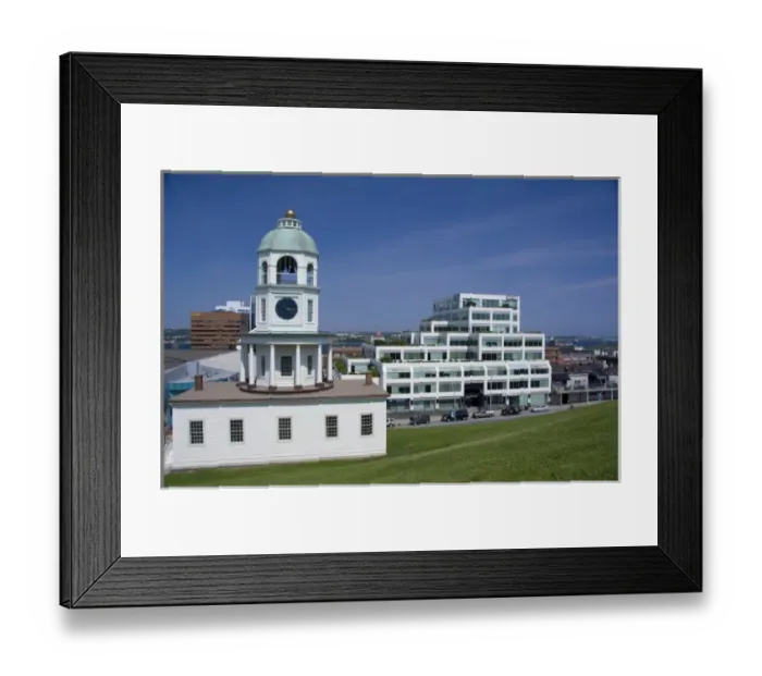 Framed Print : Canada, Nova Scotia, Halifax. Old Town Clock (circa 1803), city landmark located Framed Print : Canada, Nova Scotia, Halifax. Old Town Clock (circa 1803), city landmark located