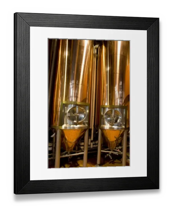 Framed Print : Canada, Nova Scotia, Halifax. Alexander Keiths Nova Scotia Brewery, copper tanks