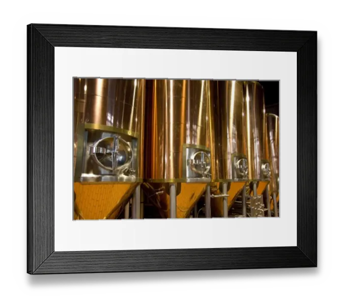 Framed Print : Canada, Nova Scotia, Halifax. Alexander Keiths Nova Scotia Brewery, copper tanks Framed Print : Canada, Nova Scotia, Halifax. Alexander Keiths Nova Scotia Brewery, copper tanks