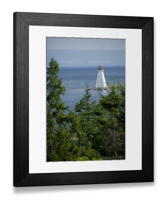 Framed Print : Canada, Nova Scotia, Cape Breton Island, Baddeck. Baddeck lighthouse