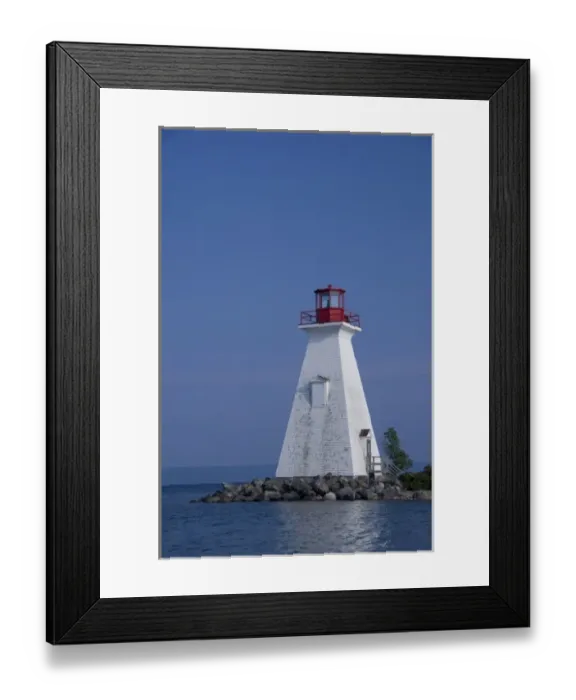 Framed Print : Canada, Nova Scotia, Cape Breton Island, Baddeck. Baddeck lighthouse