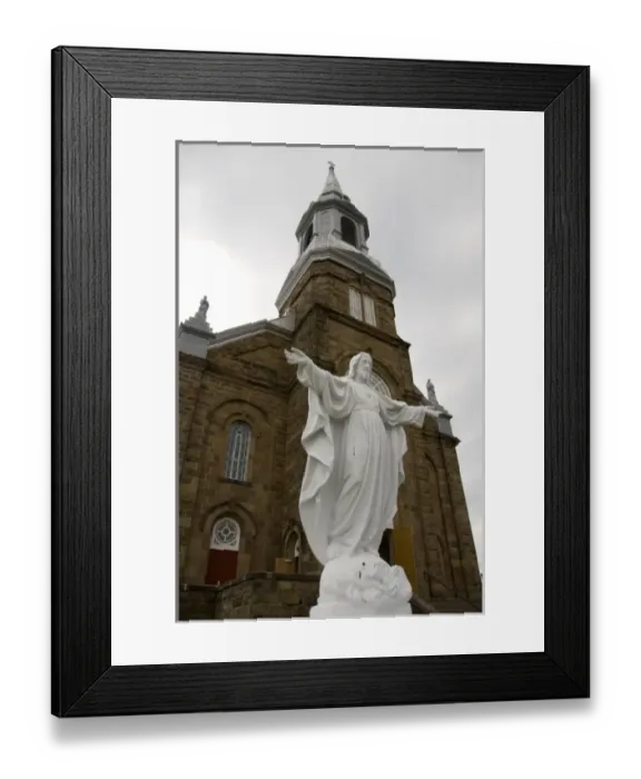 Framed Print : Canada, Nova Scotia, Cape Breton Island, Cheticamp. St. Peters Church