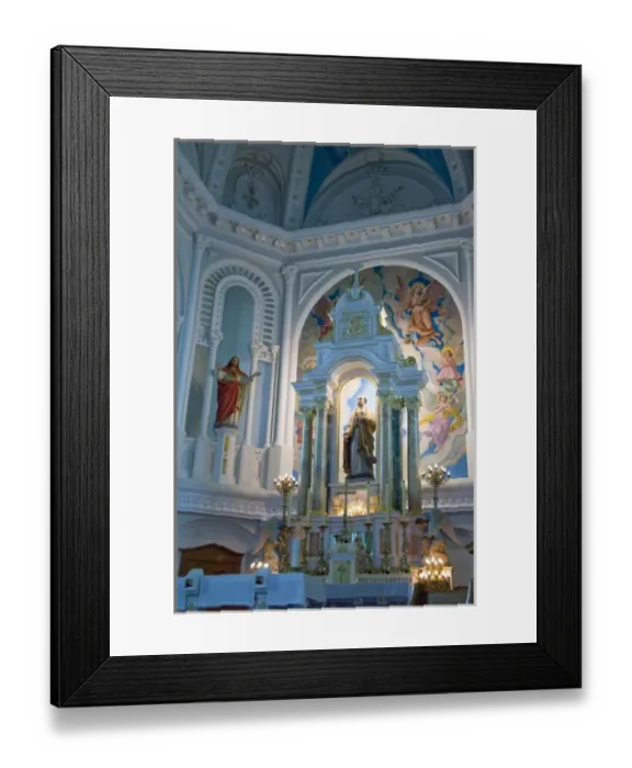 Framed Print : Canada, Nova Scotia, Cape Breton Island, Cheticamp. St. Peters Church