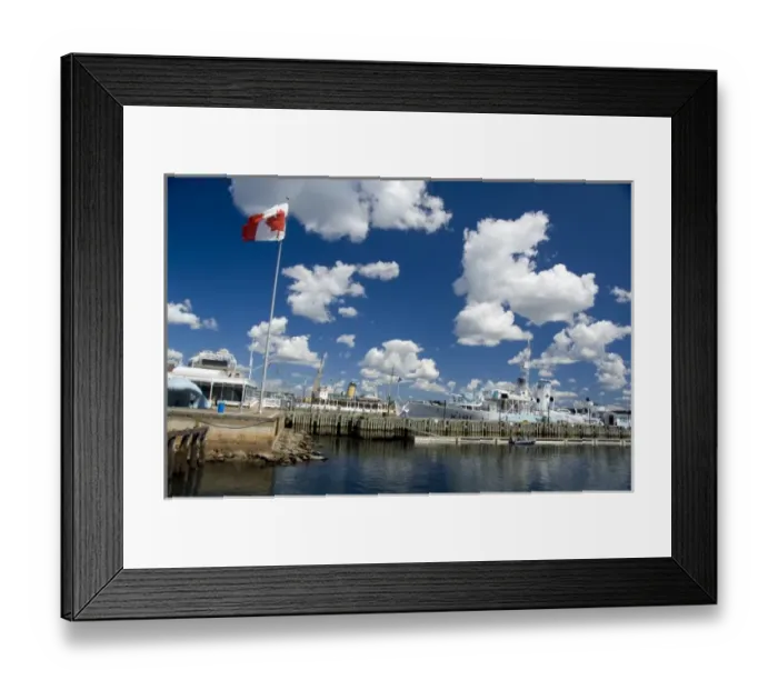 Framed Print : Canada, Nova Scotia, Halifax. H. M. C. S. Sackville Naval Memorial & museum, historic naval ship