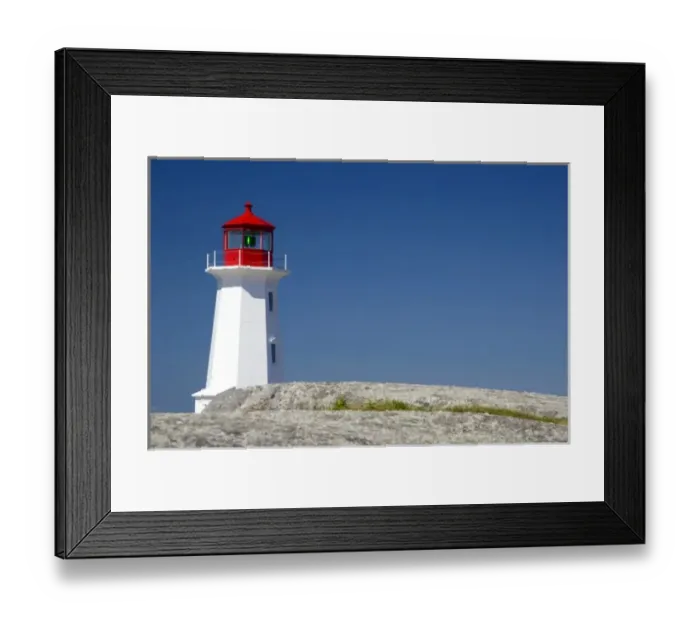 Framed Print : Lighthouse at Peggys Cove, Nova Scotia, Canada