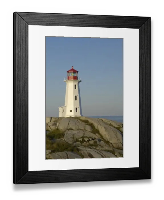 Framed Print : Peggys Point Lighthouse, Peggys Cove, Nova Scotia, Canada