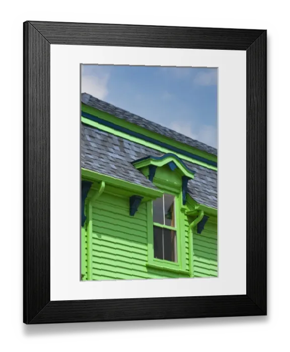 Framed Print : Nova Scotia, Canada. Lunenburg architechture