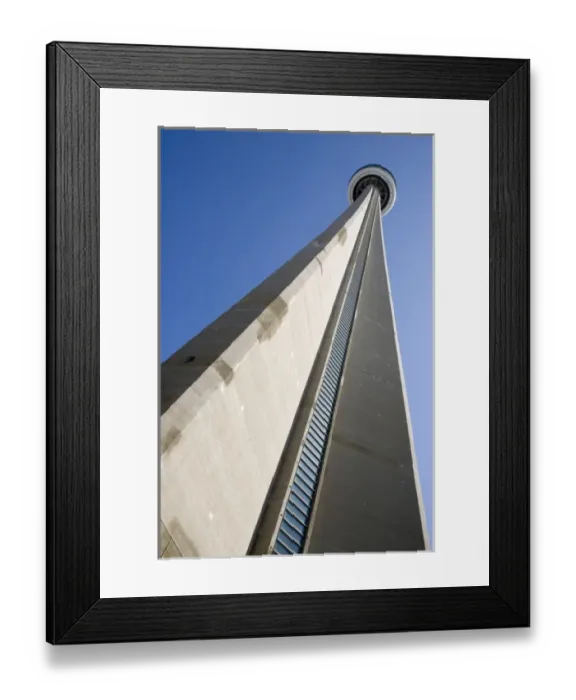 Framed Print : Canada, Ontario, Toronto. View looking up at CN Tower, worlds tallest structure of 1, 815 feet Framed Print : Canada, Ontario, Toronto. View looking up at CN Tower, worlds tallest structure of 1, 815 feet