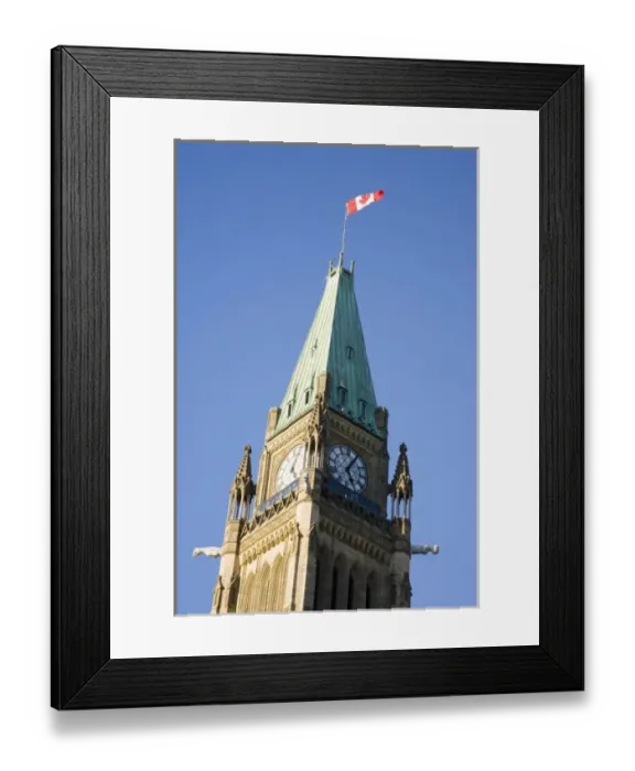 Framed Print : Tower of Parliment Building in Ottawa, Ontario, Canada Framed Print : Tower of Parliment Building in Ottawa, Ontario, Canada