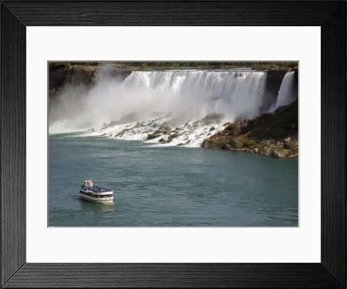 Framed Print : Canada, Ontario, Niagara Falls. Maid of the Mist boat ride