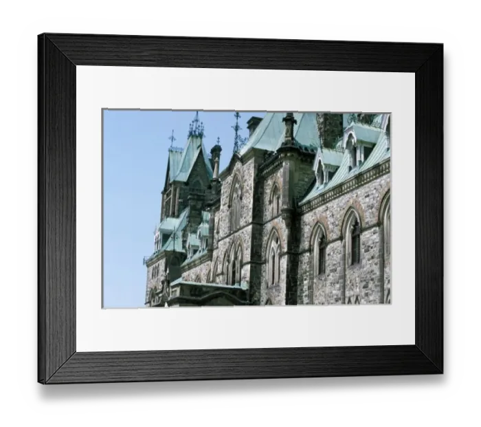 Framed Print : Canada, Ontario, Ottawa. Parliament Hill buildings