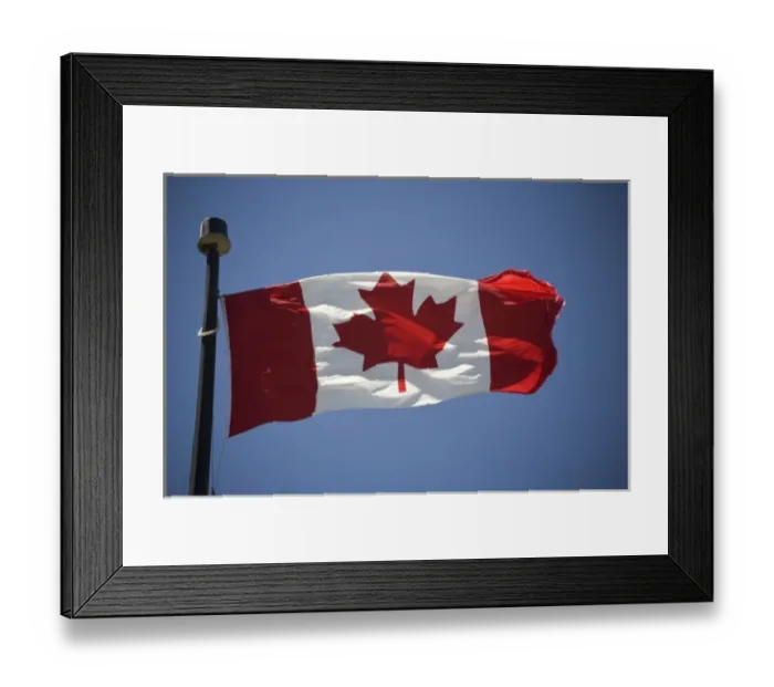 Framed Print : Canada, Prince Edward Island, Charlottetown. Canadian Flag Framed Print : Canada, Prince Edward Island, Charlottetown. Canadian Flag