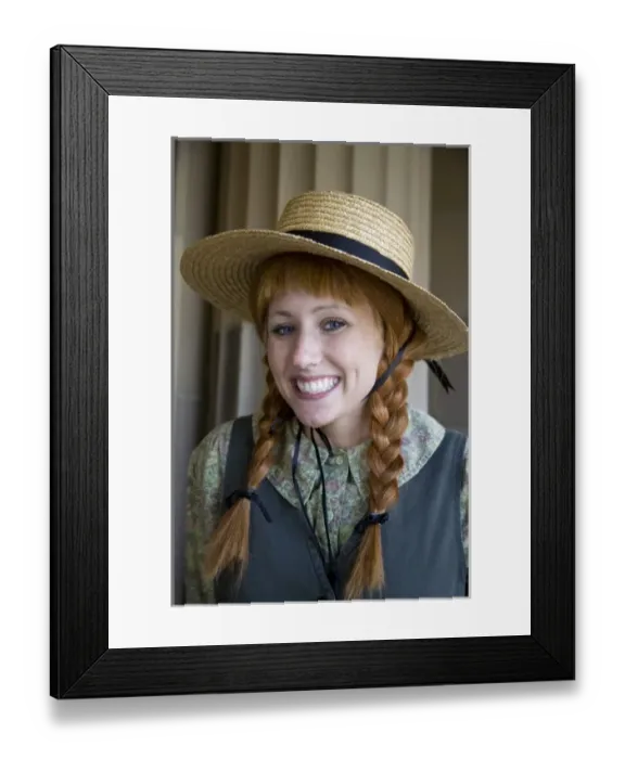 Framed Print : Canada, Prince Edward Island, Charlottetown. Anne Of Green Gables reenactor. (MR)