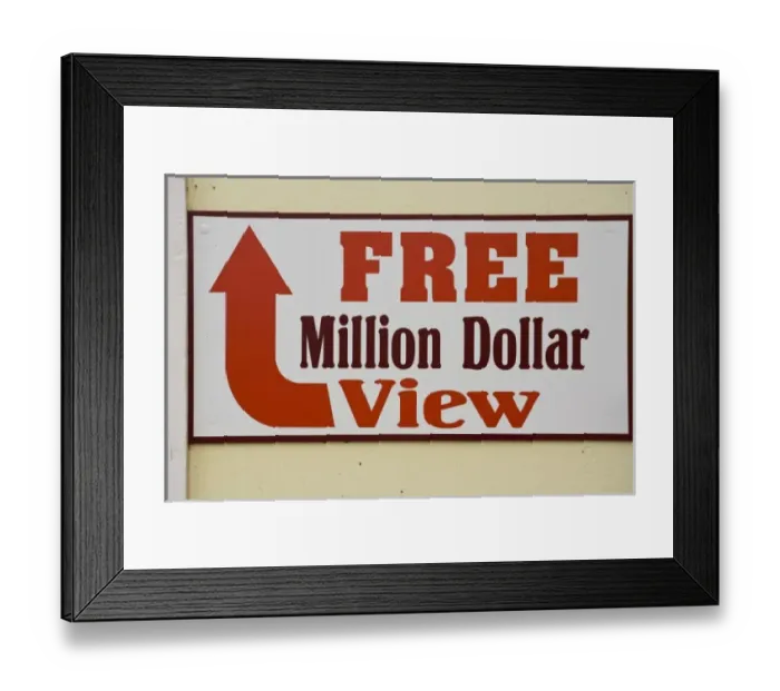 Framed Print : Canada, Prince Edward Island, North Rustico. Rustico Harbor. Sign