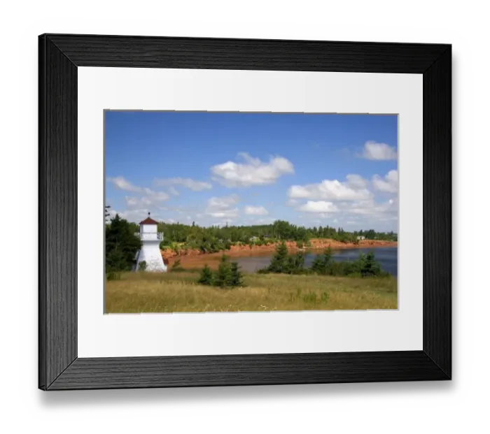 Framed Print : Lighthouse at Ft. Amherst near Charlottetown on Prince Edward Island, Canada Framed Print : Lighthouse at Ft. Amherst near Charlottetown on Prince Edward Island, Canada
