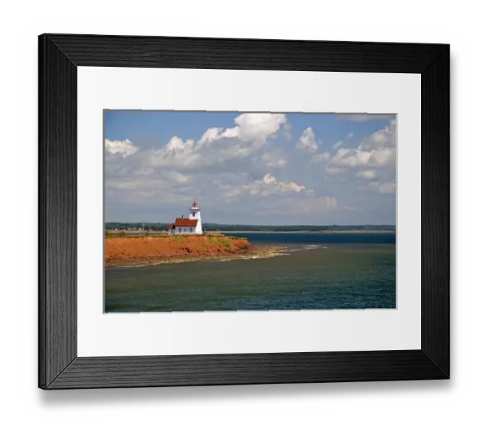Framed Print : Lighthouse at North Umberland on Prince Edward Island, Canada Framed Print : Lighthouse at North Umberland on Prince Edward Island, Canada