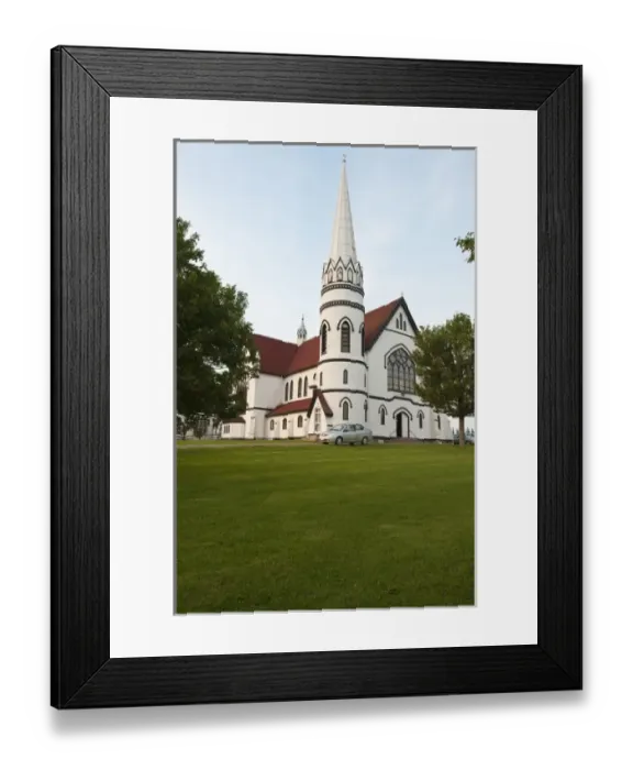 Framed Print : Indian River, Prince Edward Island. St. Marys Catholic church Indian River