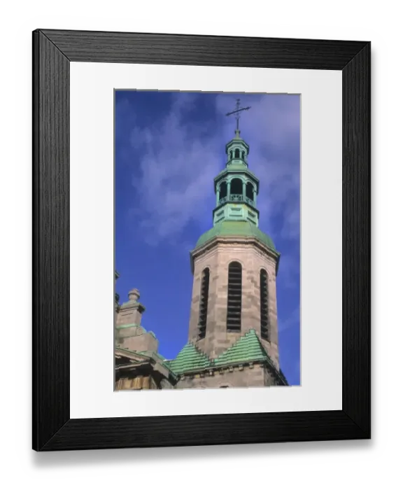 Framed Print : Life in Canada at the Notre dame de Quebec in Quebec City Bastique church