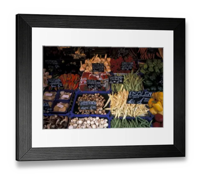 Framed Print : Europe, Austria, Vienna. Naschmarkt (outdoor market), produce Framed Print : Europe, Austria, Vienna. Naschmarkt (outdoor market), produce