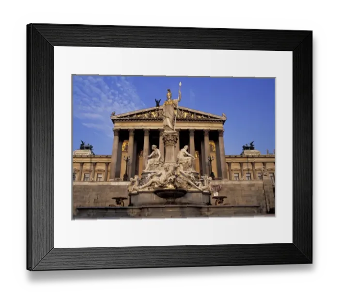 Framed Print : Austria, Vienna. Parliament building Framed Print : Austria, Vienna. Parliament building