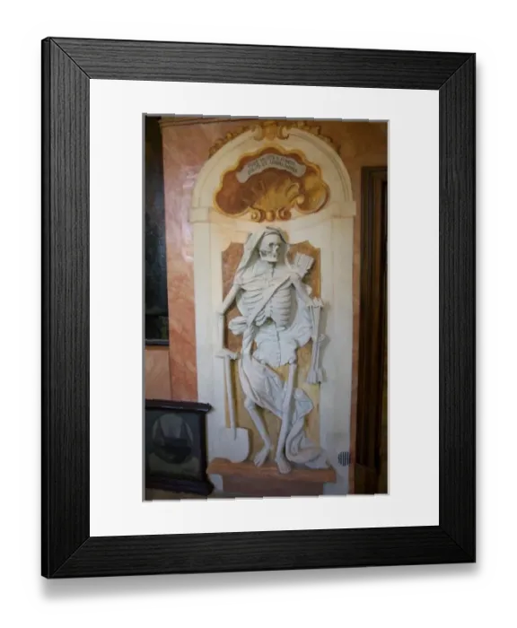 Framed Print : Europe, Austria, Wachau Valley, Lower Austria, Durnstein, abbey interior, skeleton Framed Print : Europe, Austria, Wachau Valley, Lower Austria, Durnstein, abbey interior, skeleton