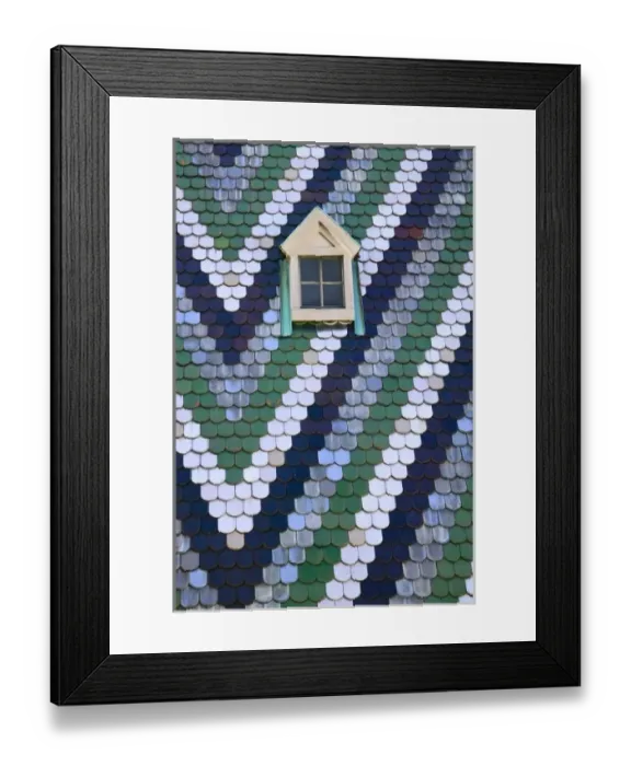 Framed Print : Colorful roof of Stephens Cathedral, Vienna, Austria