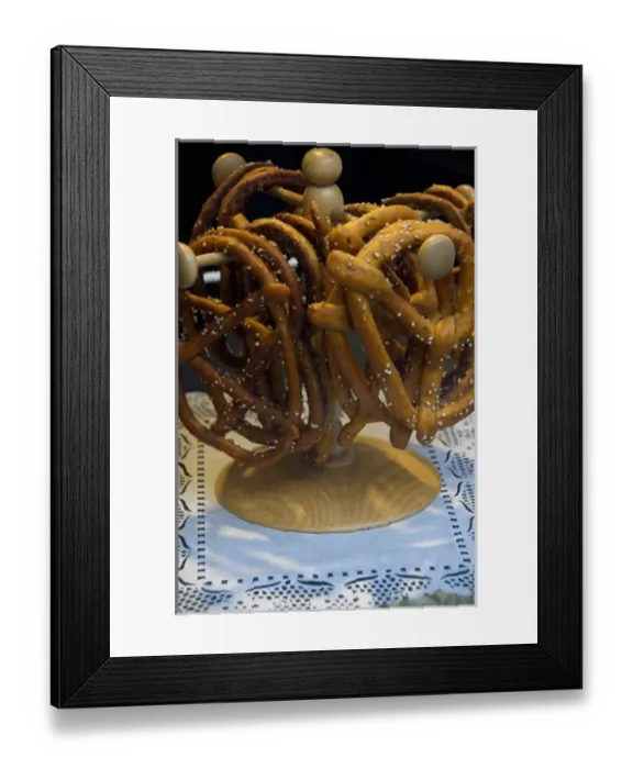 Framed Print : Europe, Austria, Salzburg Stadt, Salzburg, handmade pretzels for sale Framed Print : Europe, Austria, Salzburg Stadt, Salzburg, handmade pretzels for sale