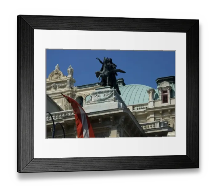 Framed Print : Europe, Austria, Vienna, Vienna State Opera House, detail of statues on roof Framed Print : Europe, Austria, Vienna, Vienna State Opera House, detail of statues on roof
