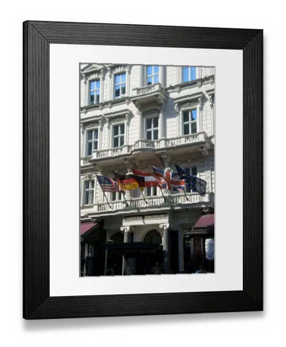 Framed Print : Europe, Austria, Vienna, exterior of Hotel Sacher