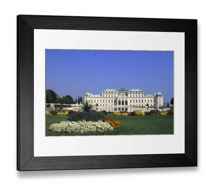 Framed Print : Belvedere palace, Vienna, Austria, Europe