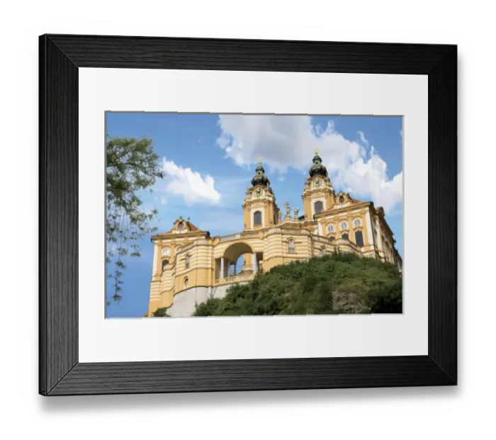 Framed Print : Austria, Melk monastery, Church of the Abbey, Wachau Valley Framed Print : Austria, Melk monastery, Church of the Abbey, Wachau Valley