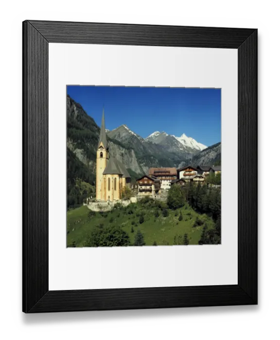 Framed Print : Europe, Austria, Heiligenblut. Heiligenblut sits at the base of the Hohe Tauern Alps in Austria Framed Print : Europe, Austria, Heiligenblut. Heiligenblut sits at the base of the Hohe Tauern Alps in Austria