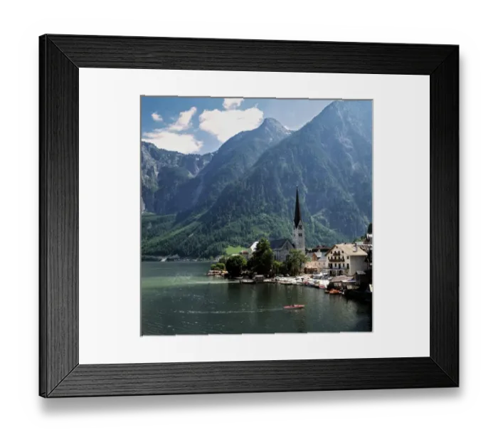 Framed Print : Europe, Austria, Hallstatt. The village of Hallstatt sits at the base of the Dachstein Framed Print : Europe, Austria, Hallstatt. The village of Hallstatt sits at the base of the Dachstein