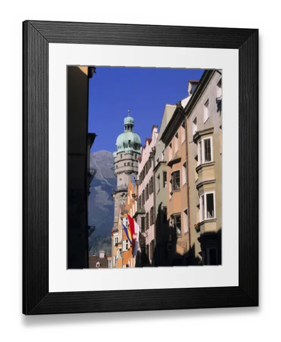 Framed Print : Europe, Austria, Innsbruck. The Belfry on Maria-Theresienstrasse, in Innsbruck, Austria Framed Print : Europe, Austria, Innsbruck. The Belfry on Maria-Theresienstrasse, in Innsbruck, Austria