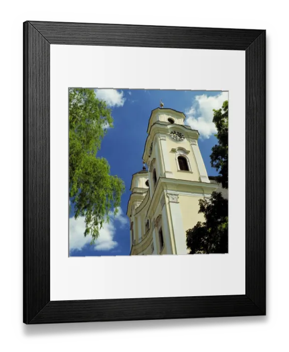Framed Print : Europe, Austria, Traunkirchen. Traunkirchen Church is positioned at the south end Framed Print : Europe, Austria, Traunkirchen. Traunkirchen Church is positioned at the south end