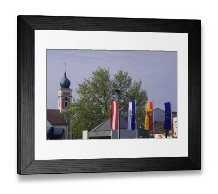 Framed Print : Illmitz city view and church, Illmitz, National Park Lake Neusiedl, Burgenland, Austria Framed Print : Illmitz city view and church, Illmitz, National Park Lake Neusiedl, Burgenland, Austria