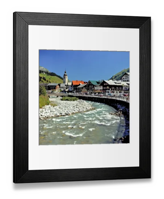 Framed Print : Europe, Austria, Lech. Lech was opened for winter and summer activities in 1896 in Framed Print : Europe, Austria, Lech. Lech was opened for winter and summer activities in 1896 in