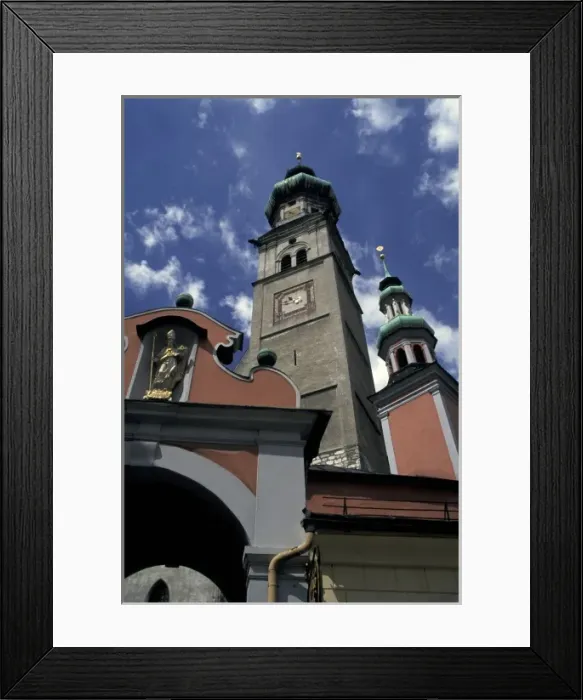 Framed Print : Austria, Tyrol, Stadtpfarkirche. Parish Church Framed Print : Austria, Tyrol, Stadtpfarkirche. Parish Church