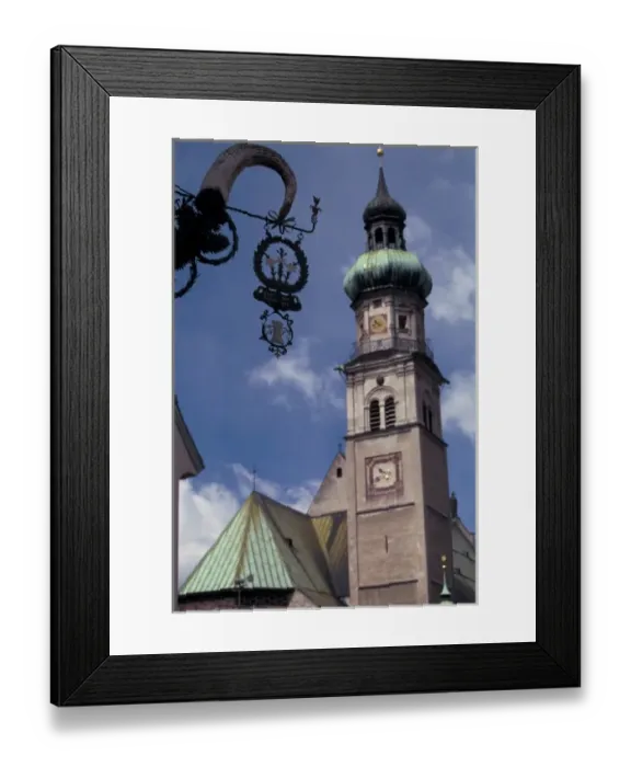 Framed Print : Austria, Tyrol, Stadtpfarrkirche. Parish Church Framed Print : Austria, Tyrol, Stadtpfarrkirche. Parish Church