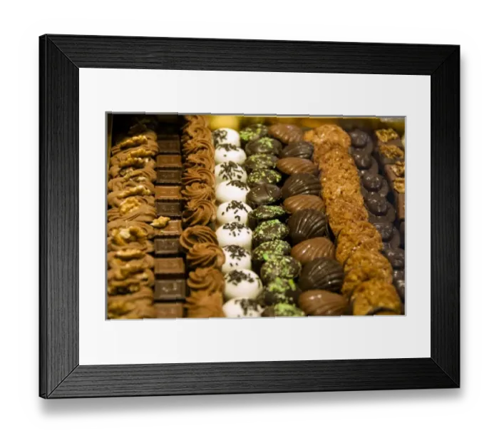 Framed Print : Belgium, Brussels. World famous Belgium chocolate
