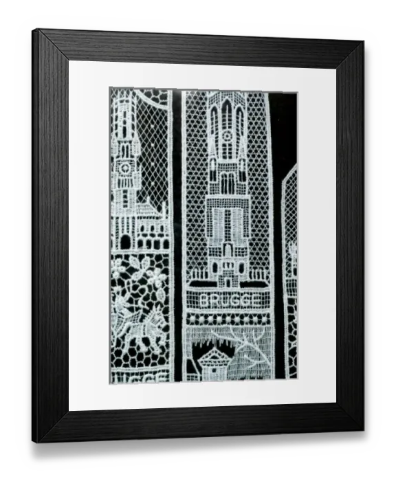 Framed Print : Belgium, Brugge (aka Brug or Bruge). UNESCO World Heritige Site. World famous Belgium lace Framed Print : Belgium, Brugge (aka Brug or Bruge). UNESCO World Heritige Site. World famous Belgium lace