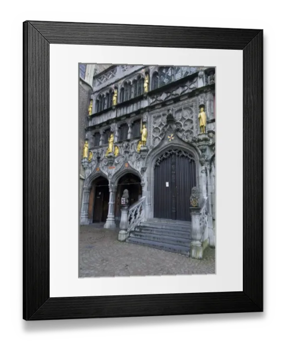 Framed Print : Belgium, West Flanders, Bruges, Exterior of the Basilica of the Holy Blood Framed Print : Belgium, West Flanders, Bruges, Exterior of the Basilica of the Holy Blood