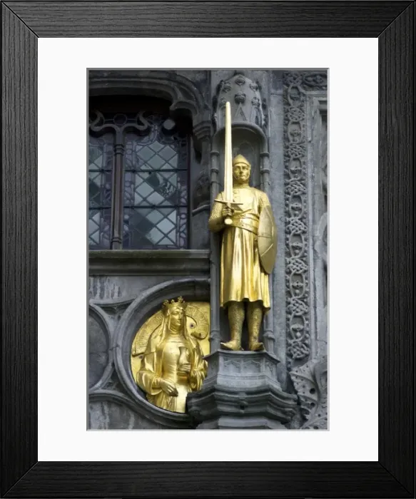 Framed Print : Belgium, West Flanders, Bruges, Exterior of the Basilica of the Holy Blood Framed Print : Belgium, West Flanders, Bruges, Exterior of the Basilica of the Holy Blood