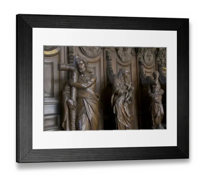 Framed Print : Belgium, Flanders, Antwerp Province, Antwerp, Cathedral of Our Lady, panelling with Framed Print : Belgium, Flanders, Antwerp Province, Antwerp, Cathedral of Our Lady, panelling with